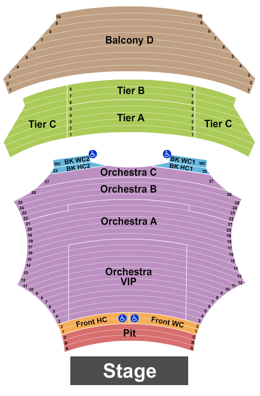 ASU Gammage BOOP! Seating Chart